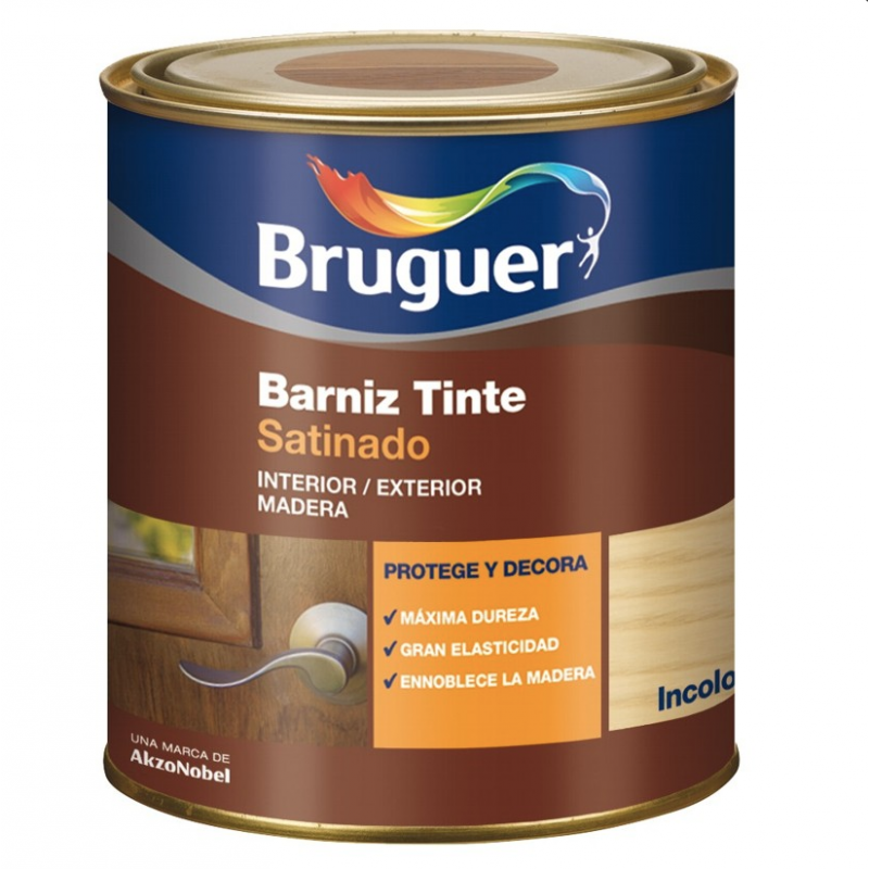 BARNIZ TINTE SATINADO BLANCO NATURAL BRUGUER 750ML