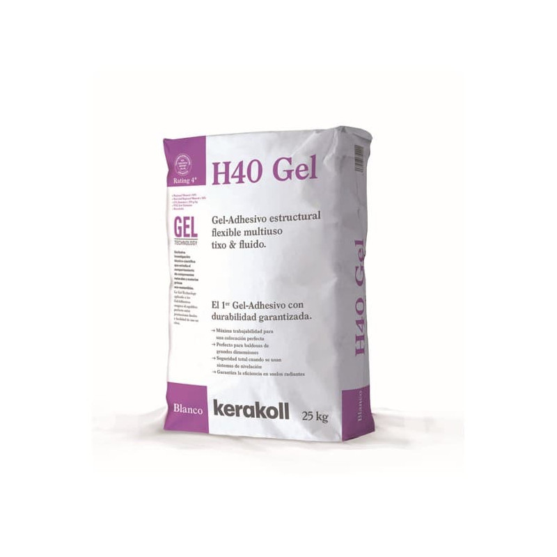 CEMENTO COLA H40 GEL GRIS 25KG