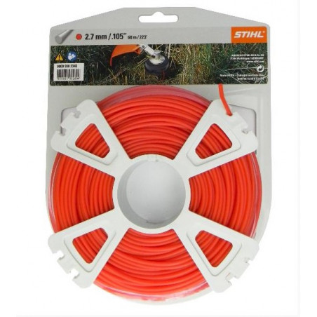 BLISTER HILO NYLON 2,7MM 65M REDONDO