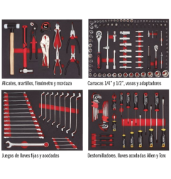 CARRO TALLER METÁLICO 7039 + 175 HERRAMIENTAS