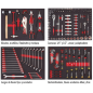 CARRO METALICO TALLER 7 CAJONES+175 PZAS