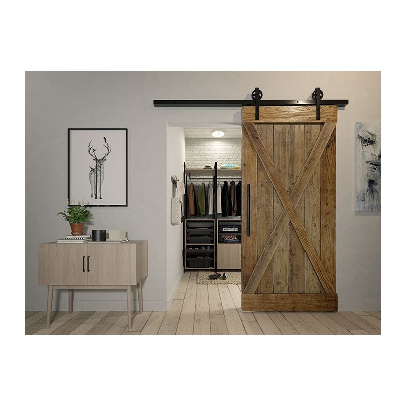 KIT PUERTA CORREDERA NEGRO MATE 2M GTV KIT PUERTA CORREDERA NEGRO MATE 2M GTV