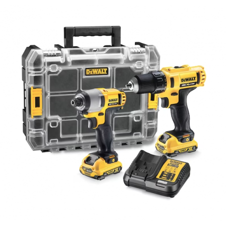 PACK TALADRO ATORN. + IMPACTO DCK211D2T DEWALT