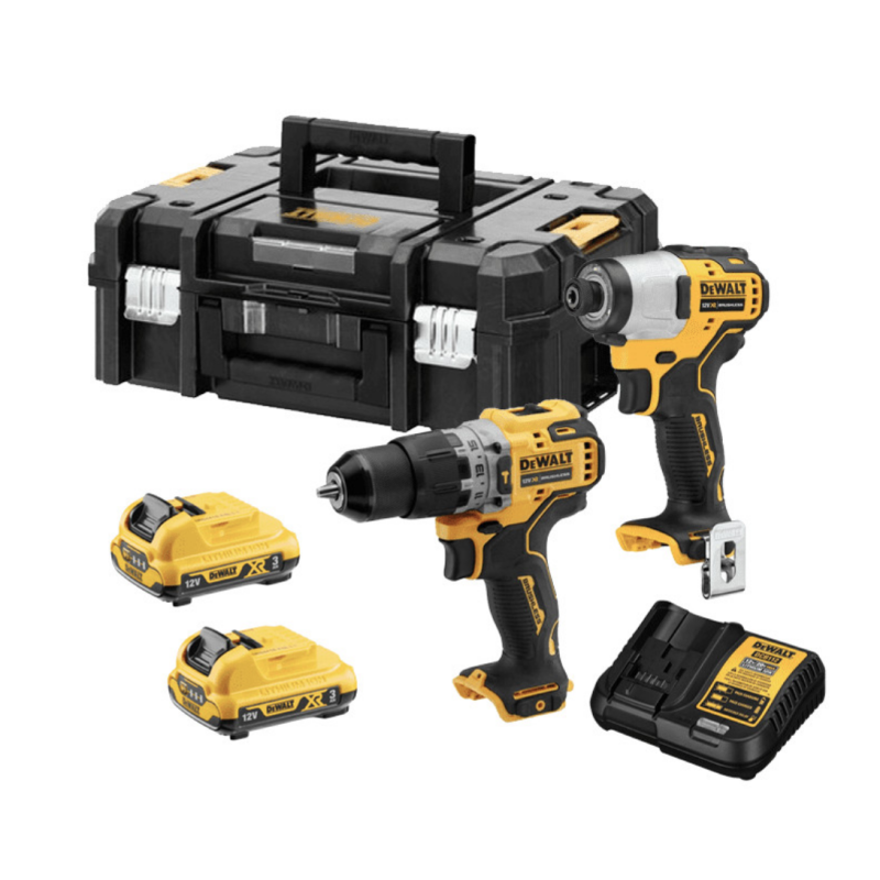 ATORNILLADOR PERCUTOR + IMPACTO DEWALT DCK2111L2T