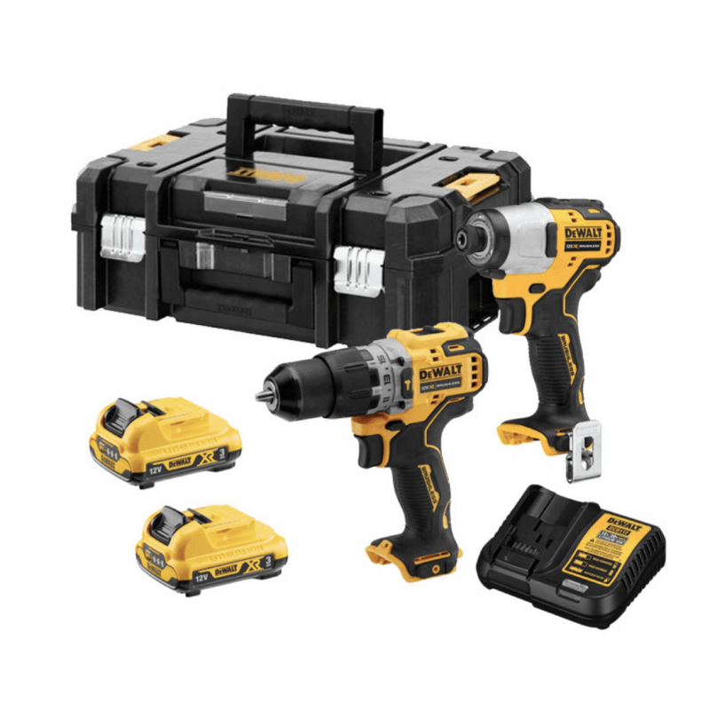 PACK TALADRO ATORN. PERCUTOR + IMPACTO DCK2111L2T DEWALT