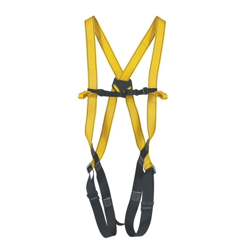 KIT ARNÉS  DORSAL CUERDA Y 2 MOSQUETONES