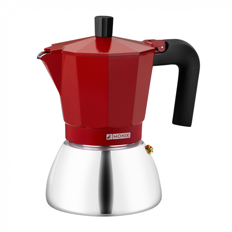 CAFETERA INDUCCION INOX. RED 3 TAZAS