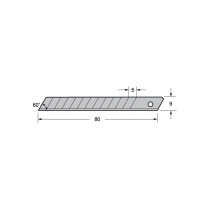 CUCHILLA LCB-30 9MM 10 UDS. TAJIMA