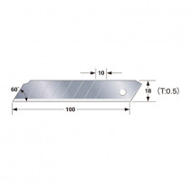 CUCHILLA LCB-50 18MM 10 UDS. TAJIMA