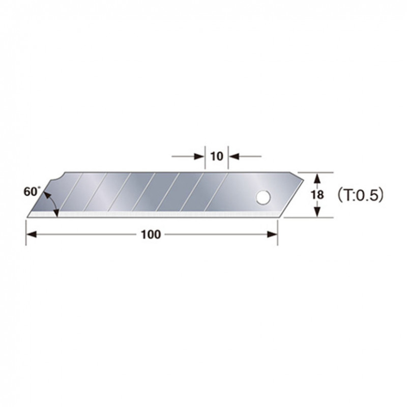 CUCHILLA LCB-50 18MM 10 UDS. TAJIMA