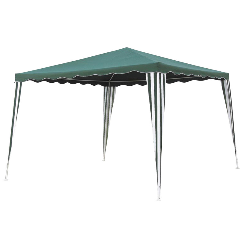 CARPA DESMONTABLE VERDE Y BLANCO 3X3XH2,45M