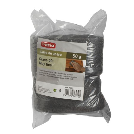LANA DE ACERO GR. MUY FINO .2X50 GRS RAT