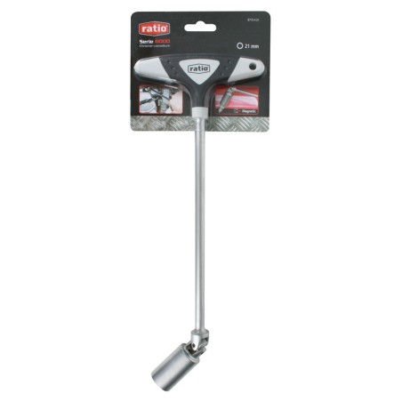 LLAVE P/BUJIAS ARTICULADA 21MM.RATIO