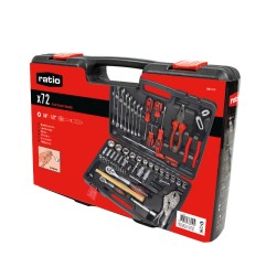 MALETIN HERR.72 PZAS.1/4"1/2"CR-V RATIO