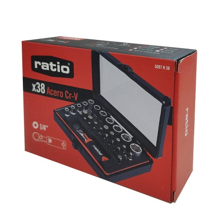 ESTUCHE 38 PCS CARRACA-MINI CR-V RATIO
