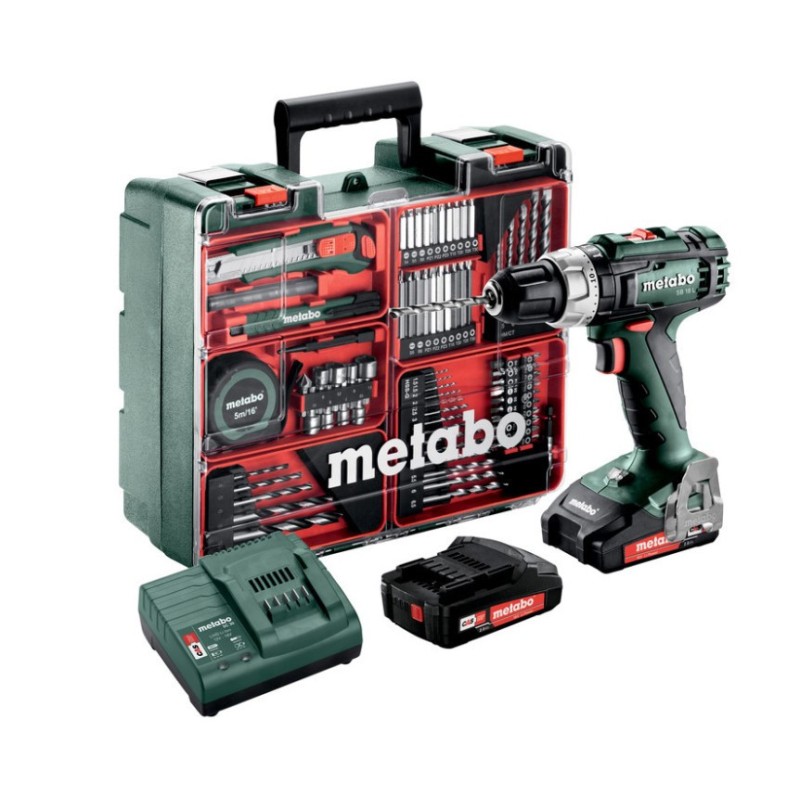 ATORNILLADOR PERCUTOR METABO SB18 SET 18V 2X2AH