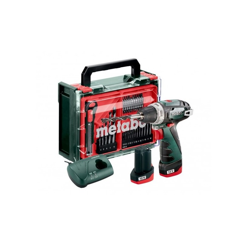 ATORNILLADOR METABO POWERMAXX BASIC SET 12V 2X2AH