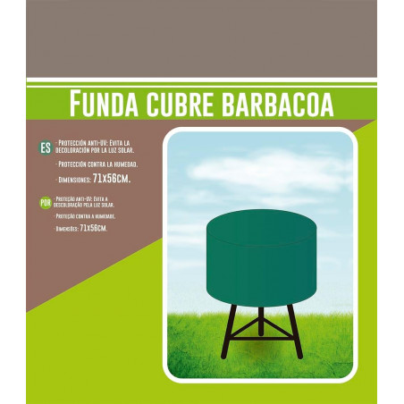 FUNDA BARBACOA RAFIA VERDE 71X56CM