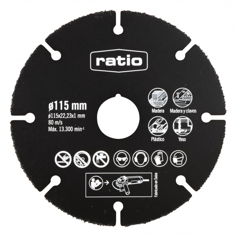 DISCO MULTIWHEEL DE CARBURO 115MM RATIO