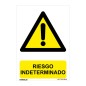 SEÑAL PELIGRO RIESGO INDETER. 210X300MM