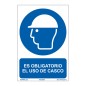 SEÑAL OBLIG USO DEL CASCO  210X300MM