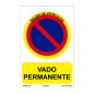 SEÑAL PROHIBIDO VADO PERMANENTE 210X300MM