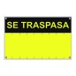 SEÑAL SE TRASPASA  PVC 0,4mm AMARILLO