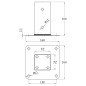 SOPORTE 358 72MM ACERO ZINCADO