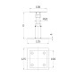 SOPORTE 360 100X100MM ACERO BRICOMATADO SOPORTE 360 100X100MM ACERO BRICOMATADO