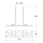 SOPORTE 350 270X66X200MM ACERO BRICOMATADO SOPORTE 350 270X66X200MM ACERO BRICOMATADO