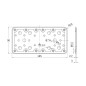 PLACA 502 185X90MM ACERO BRICOMATADO