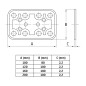 PLACA 504 120X100MM ACERO BRICOMATADO