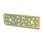 PLACA 500 160X50MM ACERO BRICOMATADO