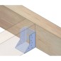 SOPORTE 354 80X80MM ACERO BRICOMATADO