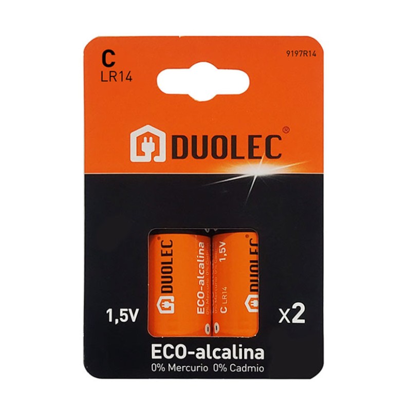 PILA ALCALINA C - LR14 BL.2 DUOLEC
