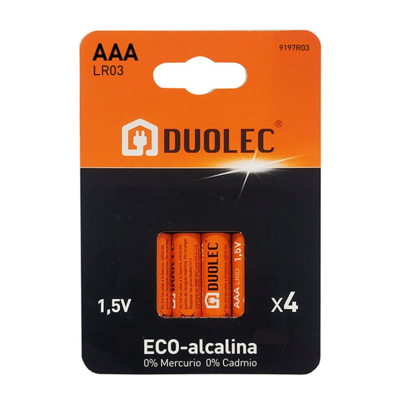 PILA ALCALINA AAA - LR03 BL.4 DUOLEC
