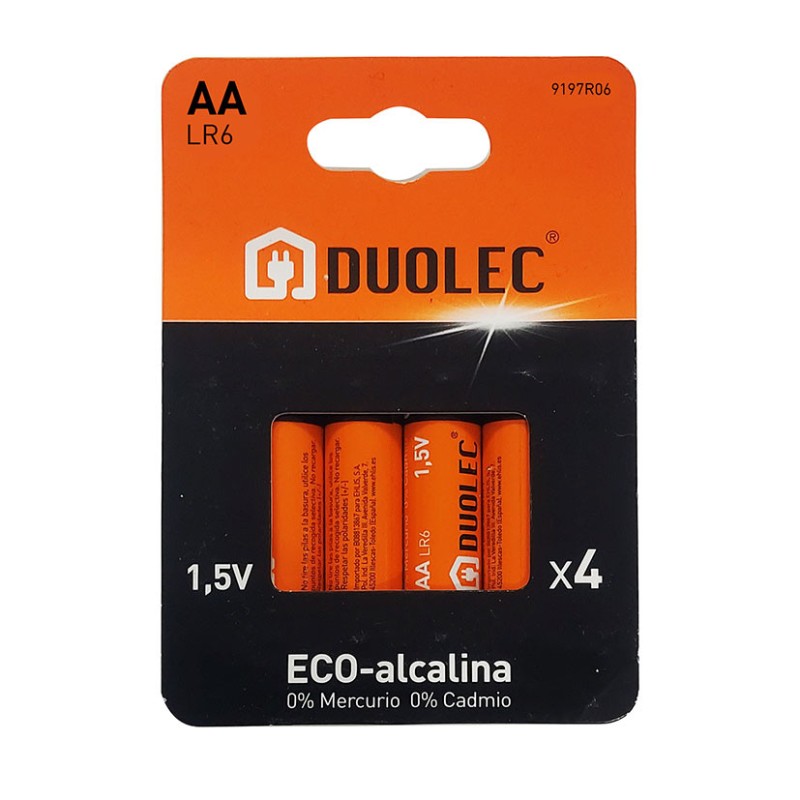 PILA ALCALINA AA - LR06 BL.4 DUOLEC