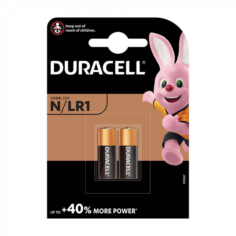 2 PILAS ALCALINAS LR1 1,5V DURACELL