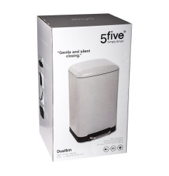 CUBO BASURA CON PEDAL BLANCO 30L