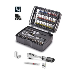 JUEGO 47 PIEZAS 1/4" VASOS+PUNTAS MATADOR