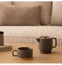 TETERA CERAMICA GRIS TOPO NATURE