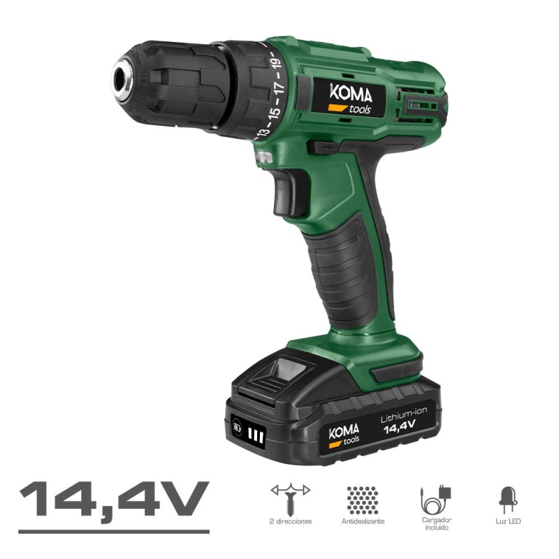 ATORNILLADOR A BATERÍA KOMA TOOLS 14.4V 1,5AH ATORNILLADOR A BATERÍA KOMA TOOLS 14.4V 1,5AH