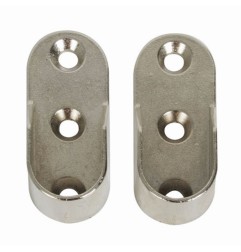 SOPORTE BARRA ARMARIO LATERAL CROMADO 2 UNI.