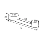 TOPE RETENEDOR DE PUERTA TP12 INOX