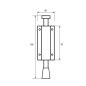 RETENEDOR DE PUERTA ACERO INOX 901 MHA RETENEDOR DE PUERTA ACERO INOX 901 MHA