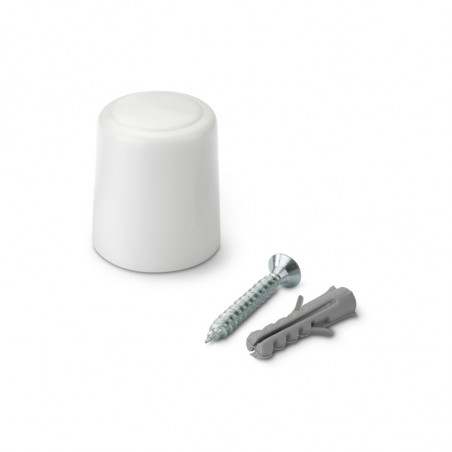 TOPE PUERTA CON TORNILLO 3040 BLANCO 2 UNIDADES