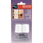 TOPE PUERTA CON TORNILLO 3040 BLANCO 2 UNIDADES TOPE PUERTA CON TORNILLO 3040 BLANCO 2 UNIDADES
