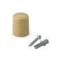 TOPE PUERTA CON TORNILLO 3040 BIEGE 2 UNIDADES TOPE PUERTA CON TORNILLO 3040 BIEGE 2 UNIDADES