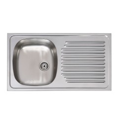 FREGADERO INOX. 1S PRÁCTIC ARES 80X51CM