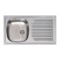 FREGADERO INOX 1S PRÁCTIC S/ARES 80X51
